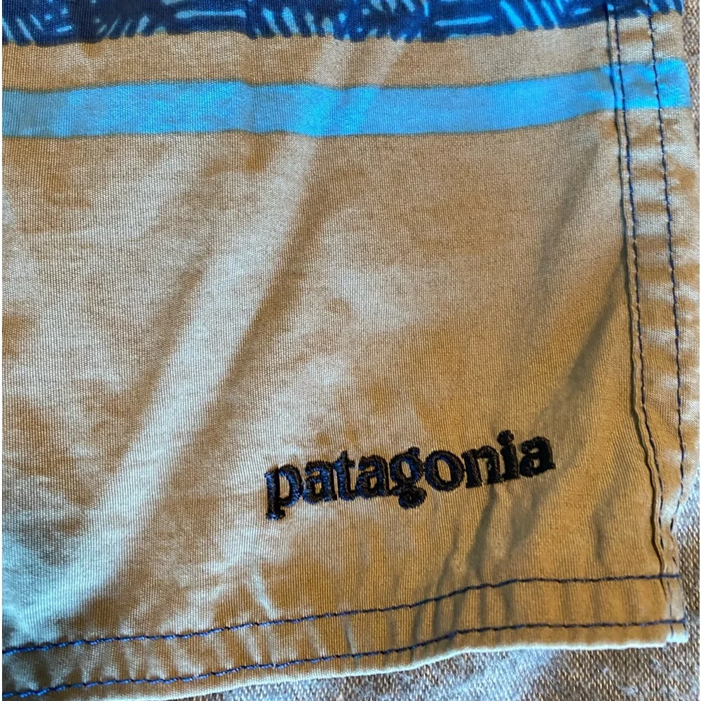 Patagonia Wavefarer Men’s Blue Swim Trunks Board‎ Shorts Size 34